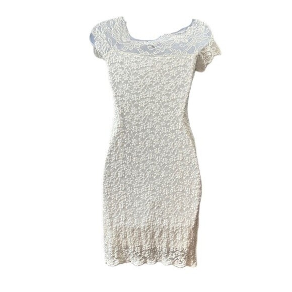 Rags To Wishes Floral Lace‎ Dress Size Medium - Picture 4 of 16